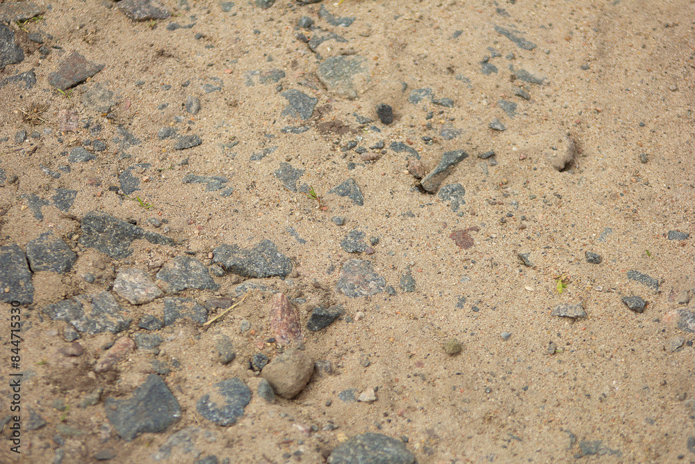 Sand and Rock Texture of the road Sand and Rock Texture of the road