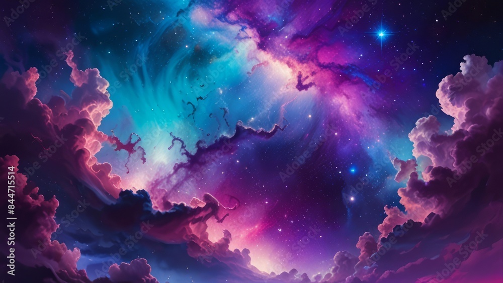 Beautiful nebulae and stars in the night sky. Supernova background wallpaper Beautiful nebulae and stars in the night sky. Supernova background wallpaper