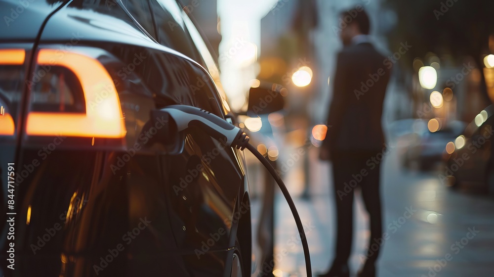 Electric car fuel station Electric car fuel station