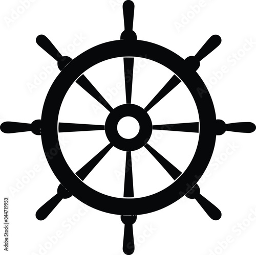 ship steering wheel illustration