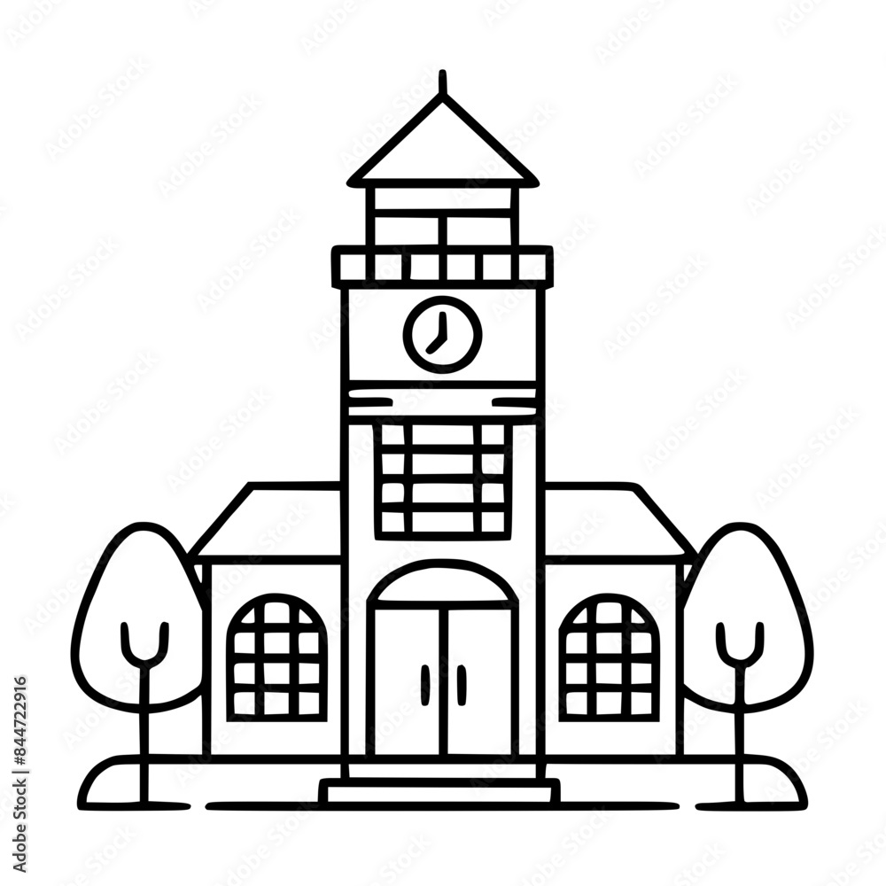Obraz premium Factory icon, garage icon, hotel icon, store icon, lighthouse icon, building exterior icon, built structure icon, shopping mall icon, architecture icon, police station icon, apartment icon,