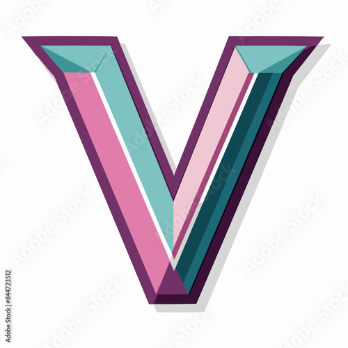 illustration of a letter V