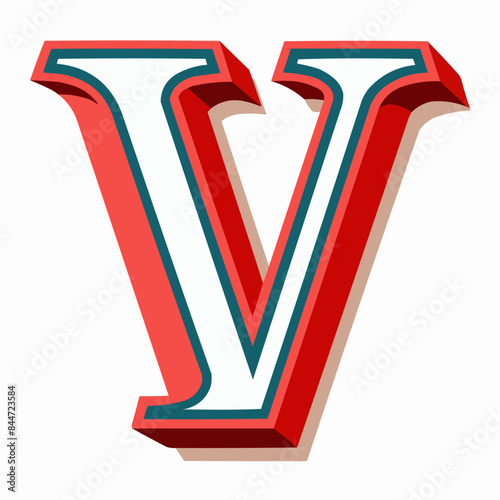 illustration of a letter V photo