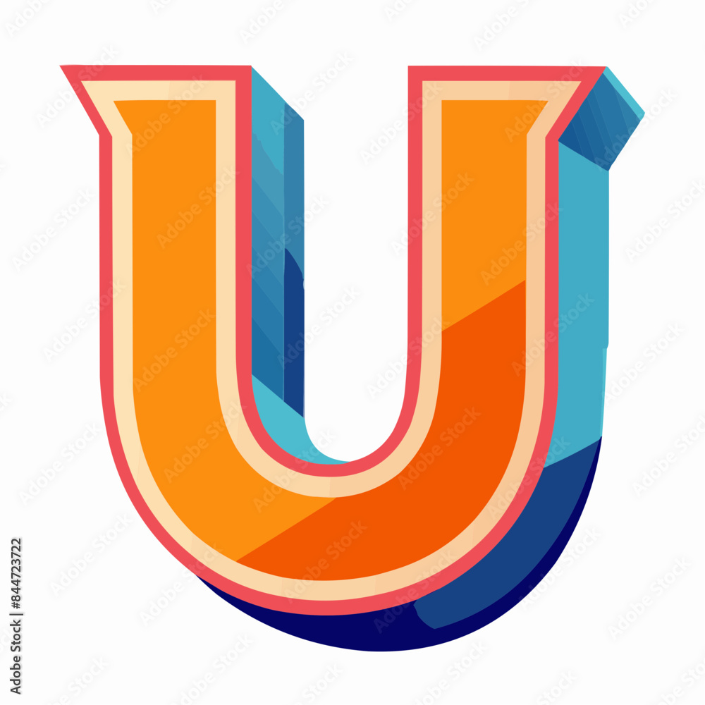 illustration of a letter U