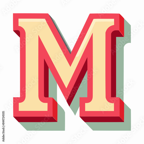 illustration of a letter M