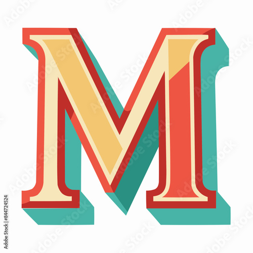 illustration of a letter M