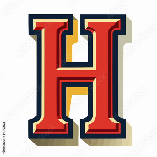 illustration of a letter H