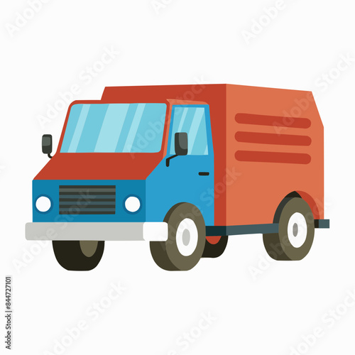 truck isolated on white