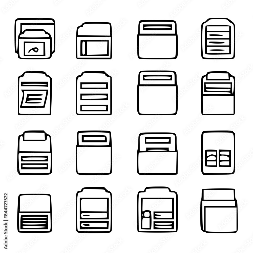 document icon, business icon, symbol icon, archive icon, contract icon, file icon, office icon, computer icon, message icon, web icon, folder icon, graphic icon, portfolio icon, magnifying glass icon,