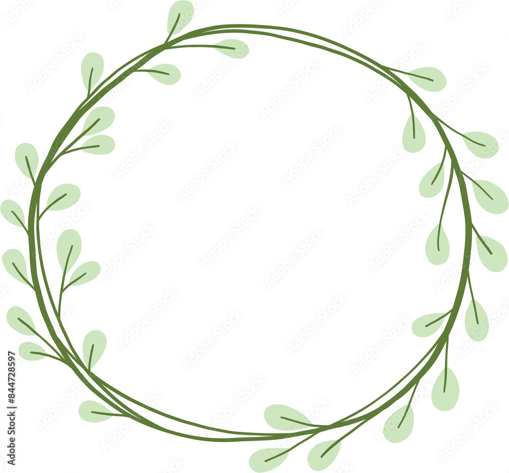 Wreath of floral and flower illustration. Wreath of floral and flower illustration.