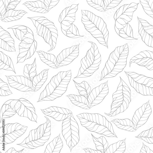 coffee leaf background. Abstract coffee leaves background. leaf pattern vintage. leaves pattern wallpaper.