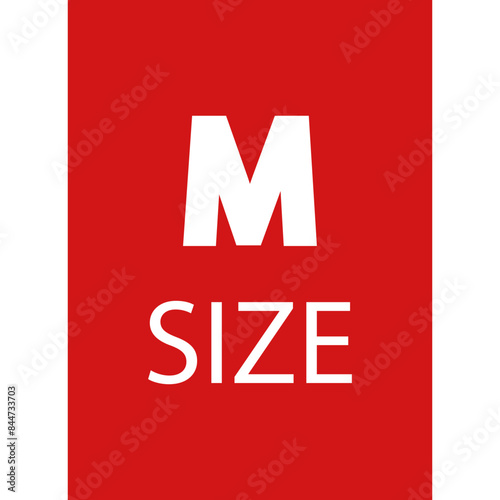 M Size Label Icon