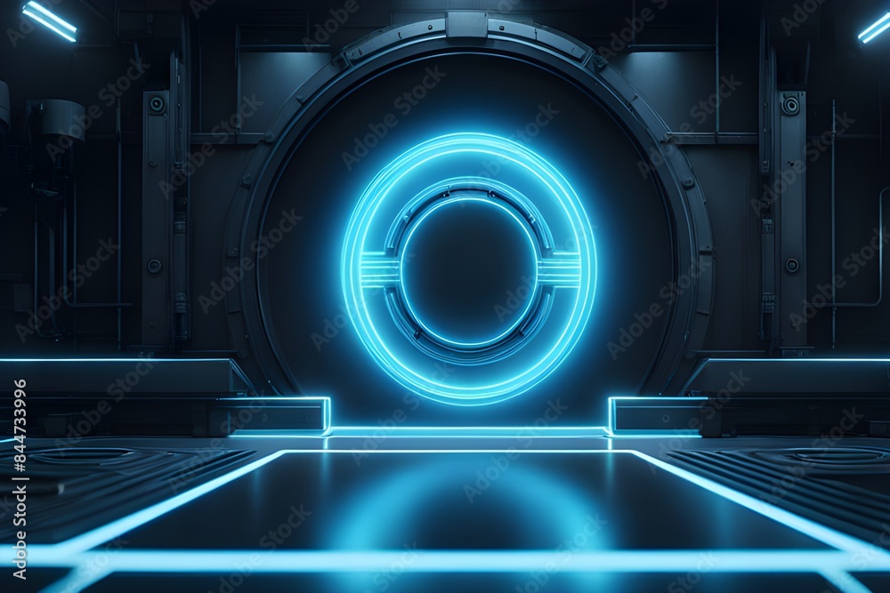 circular neon glow circular neon glow