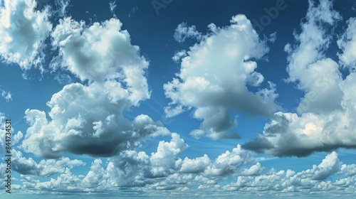 blue sky with clouds © Wall Art Galerie