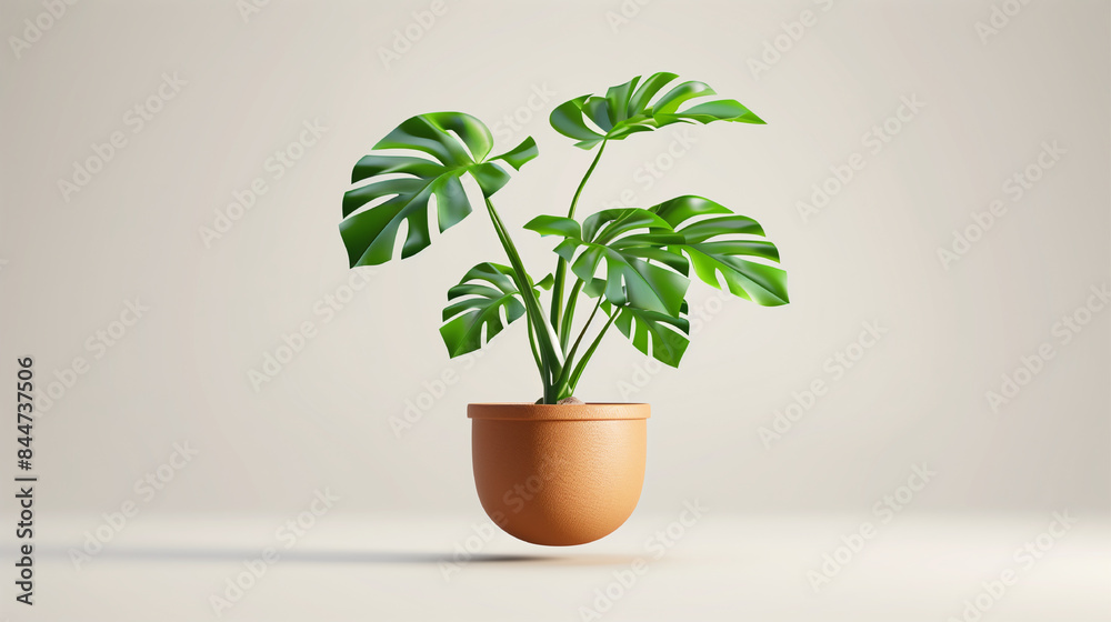 Fototapeta premium pot with monstera