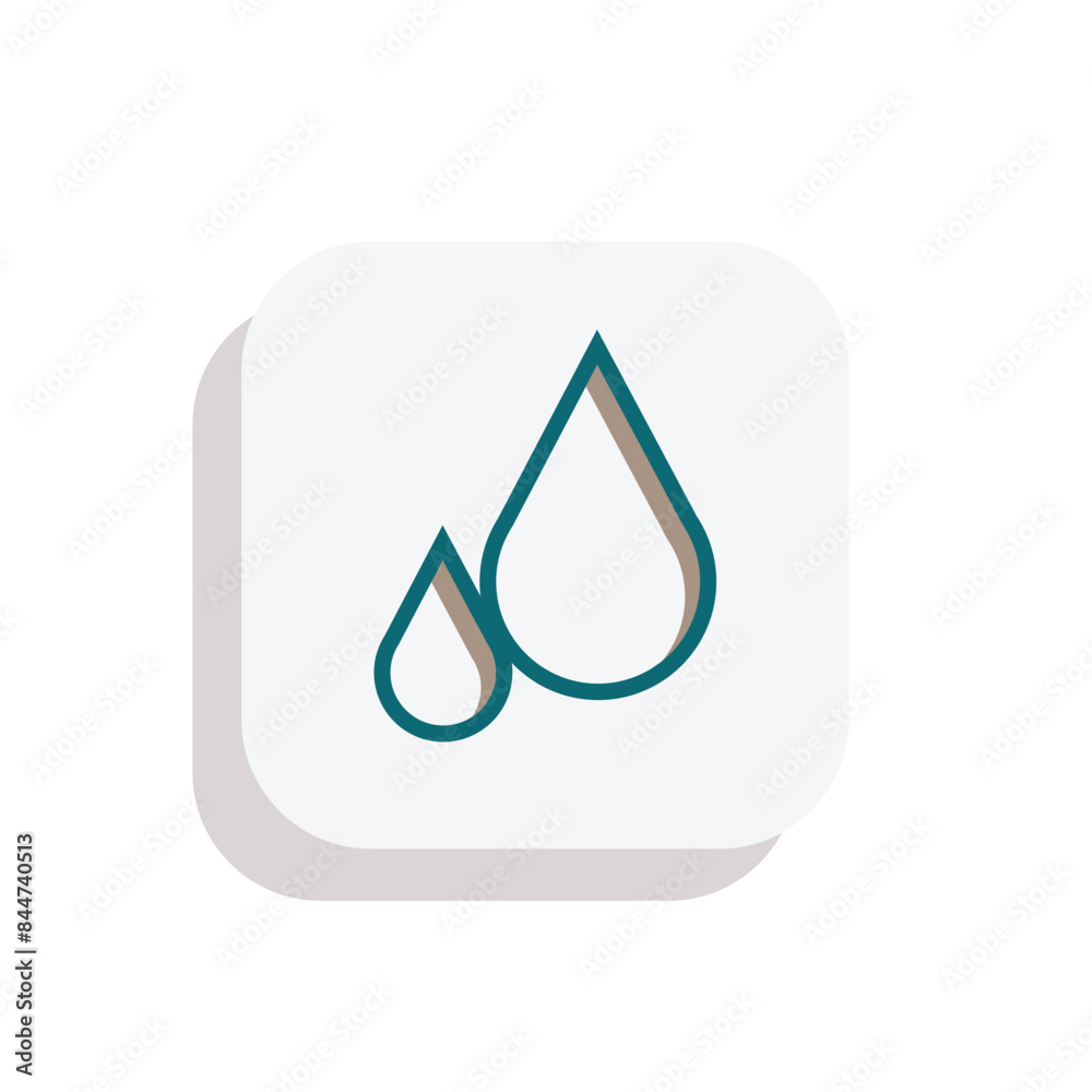 3d water icon. two large and small water are green. modern outline design style. suitable for presentations, web, apk, etc. icon design template 3d water icon. two large and small water are green. modern outline design style. suitable for presentations, web, apk, etc. icon design template