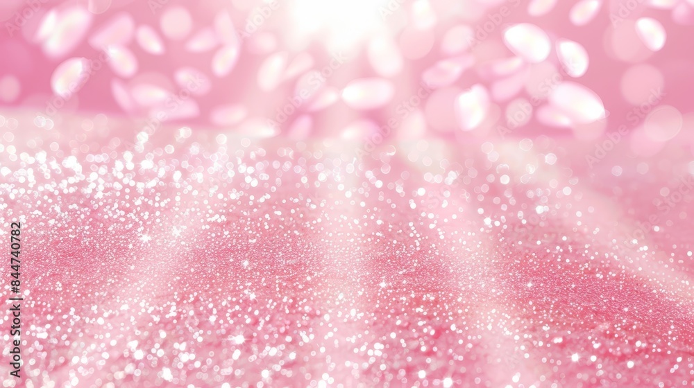 pink background with white and silver sparkles, repeated on top pink background with white and silver sparkles, repeated on top