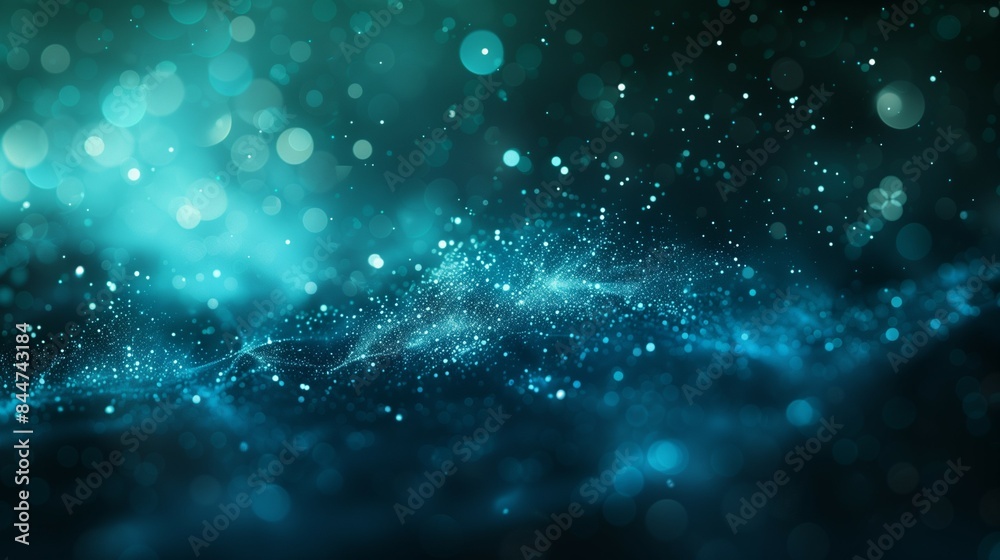Abstract Background with Dark Blue and Teal Colors, Floating Particles, and Subtle Green Accents. No Text for Easy Removal in Video Content. Abstract Background with Dark Blue and Teal Colors, Floating Particles, and Subtle Green Accents. No Text for Easy Removal in Video Content.