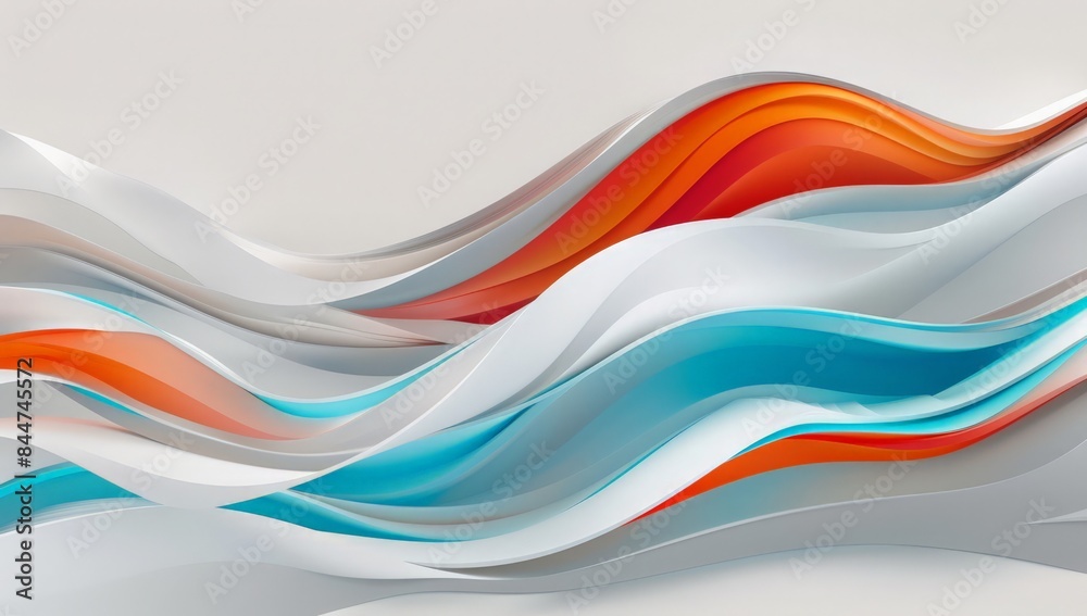 Abstract multicolored waves on a light background, perfect for modern art and design themes. Abstract multicolored waves on a light background, perfect for modern art and design themes.
