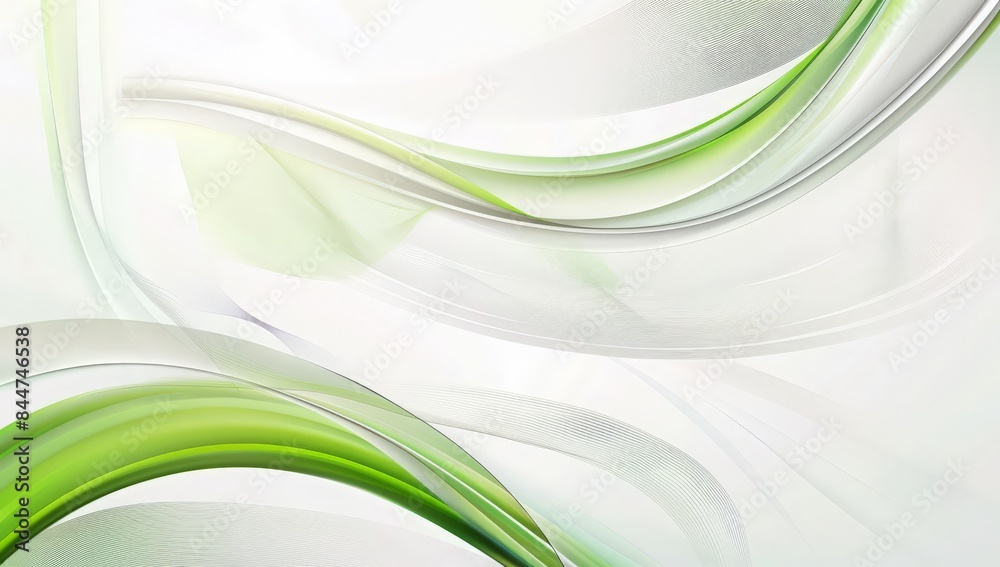 Obraz premium abstract green wave background
