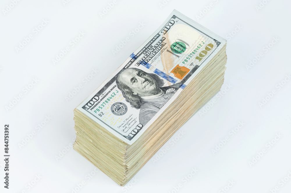 Stack of usa 100 dollar cash Stack of usa 100 dollar cash