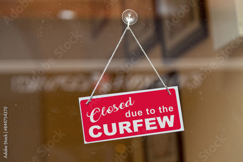 Closed due to the curfew photo