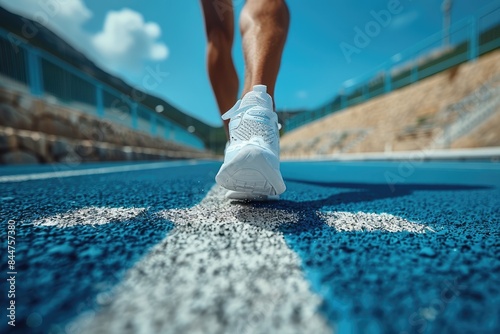 Olympic running competitions on the track professional photography