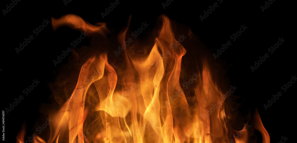 orange hot flame sparks in smoke isolated on black orange hot flame sparks in smoke isolated on black