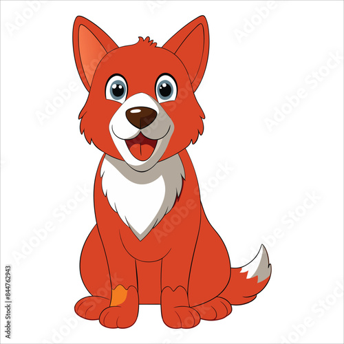 cute dog vector art. vector illustration dog collection