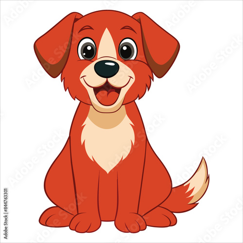 cute dog vector art. vector illustration dog collection