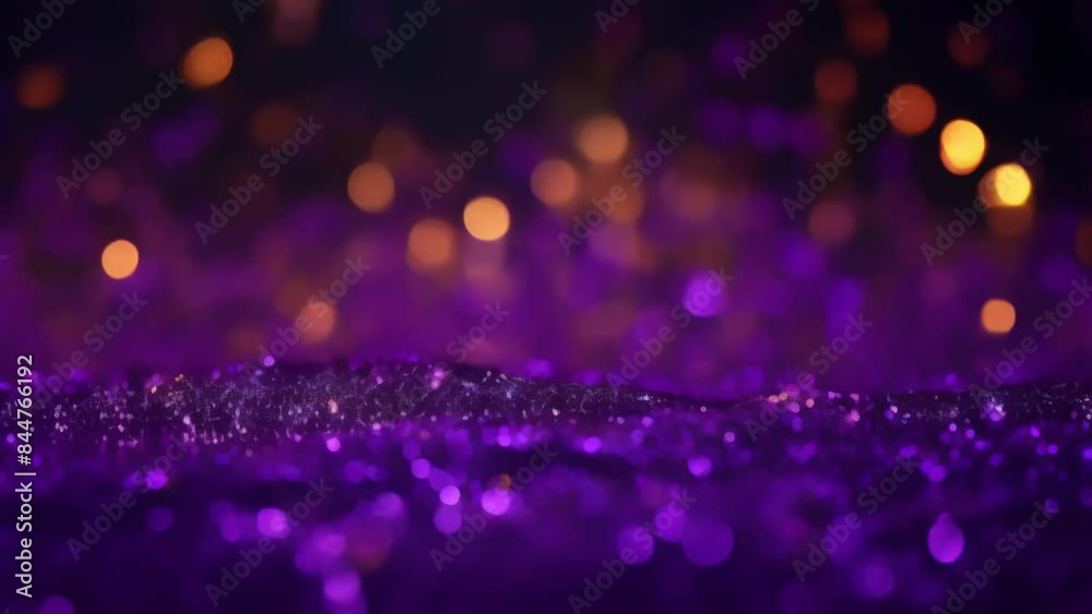 Enchanting purple bokeh light effect for festive backgrounds