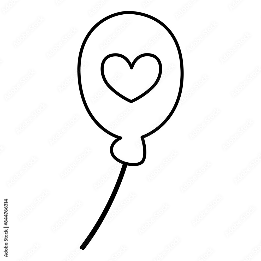 Fototapeta premium Balloon Outline