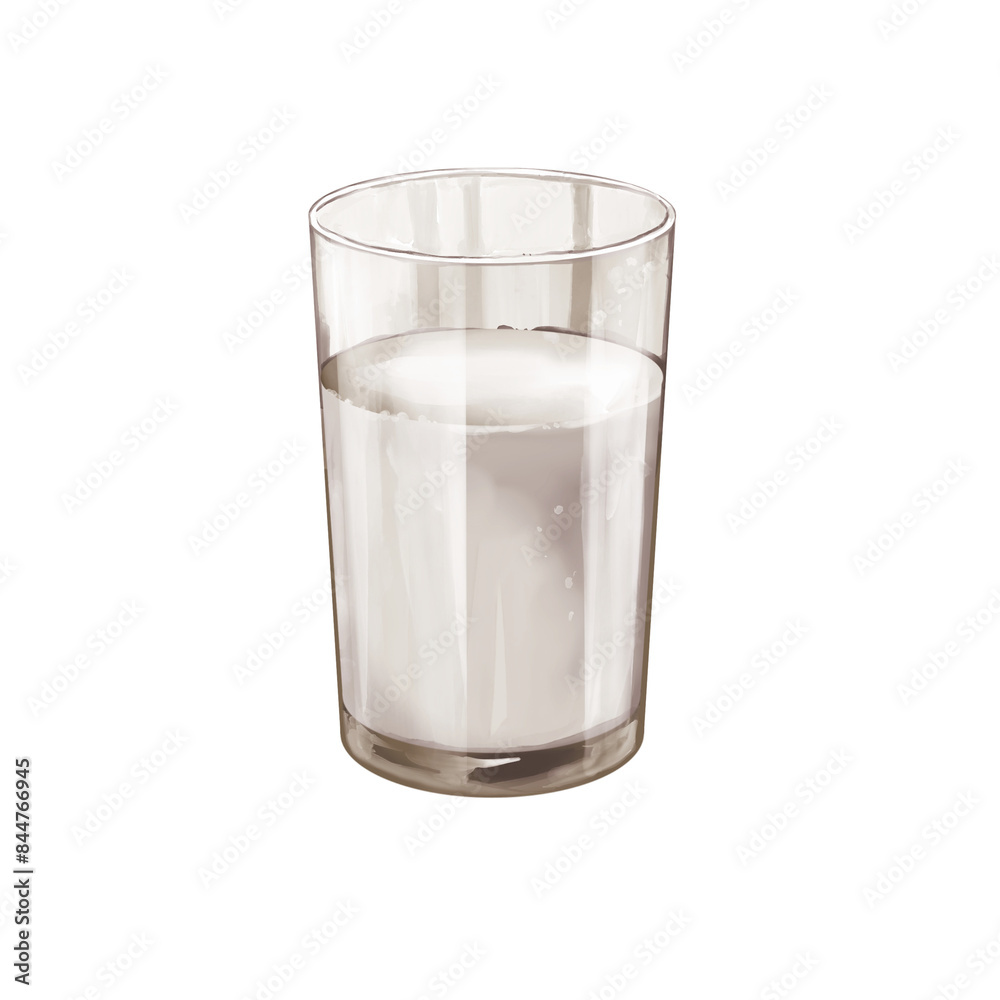glass of milk isolated glass of milk isolated
