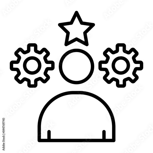 Successful Vector Line Icon