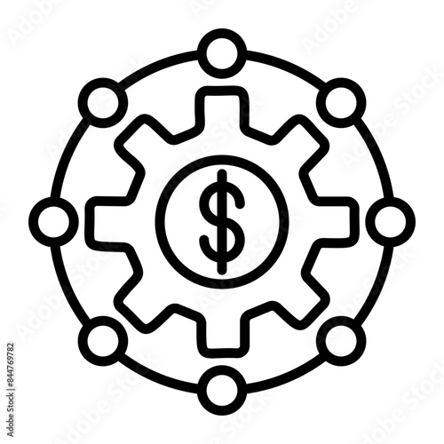 Networking Vector Line Icon