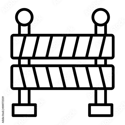Barrier Vector Line Icon