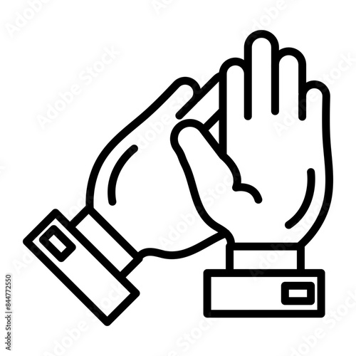 Applause Vector Line Icon