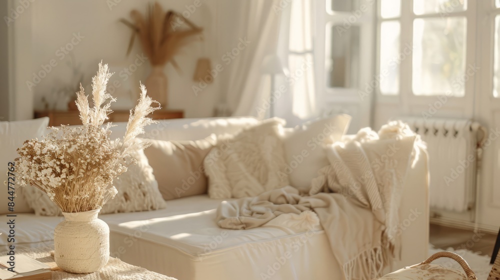 custom made wallpaper toronto digitalBoho living room scene