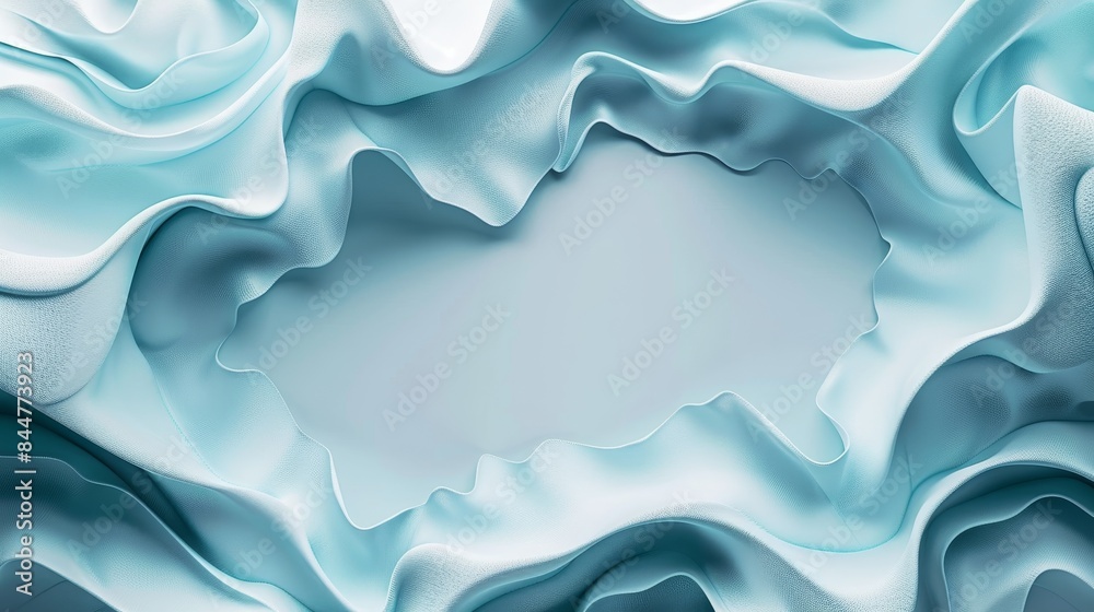 A blue and white fabric with a hole in the middle A blue and white fabric with a hole in the middle