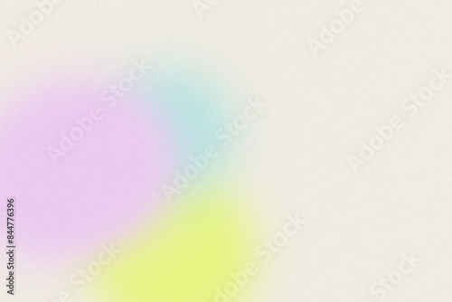 Summer gradient. Digital noise, grain texture. Nostalgia, vintage, retro 70s, 80s style. Abstract lo-fi background. Wallpaper, template, print. Minimal, minimalist. Purple, blue, yellow, beige colors