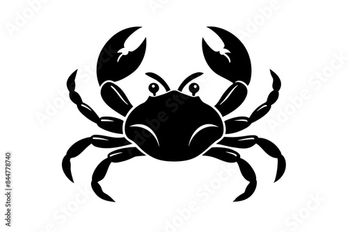 crab silhouette vector illustration