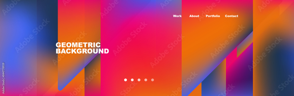 Colorful fluid gradient triangles and squares web site template. Vector Illustration For Wallpaper, Banner, Background, Card, Book Illustration, landing page Colorful fluid gradient triangles and squares web site template. Vector Illustration For Wallpaper, Banner, Background, Card, Book Illustration, landing page
