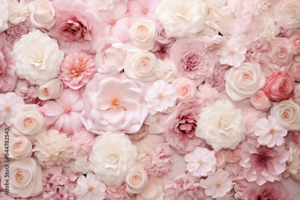 Beautiful backdrop of mixed soft pink and white flowers Beautiful backdrop of mixed soft pink and white flowers