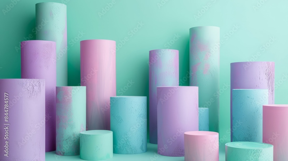 The image is a colorful abstract of various shapes and sizes, including circles The image is a colorful abstract of various shapes and sizes, including circles