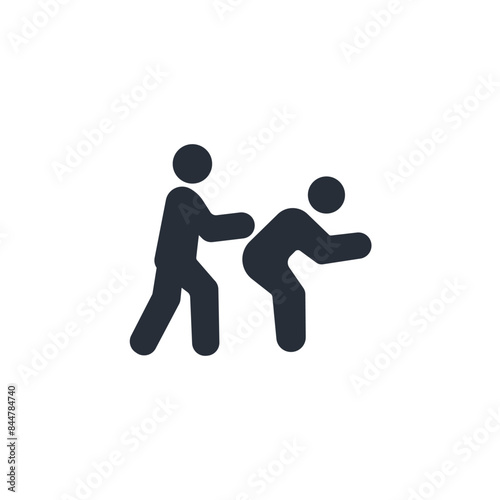 squat icon. vector.Editable stroke.linear style sign for use web design,logo.Symbol illustration.