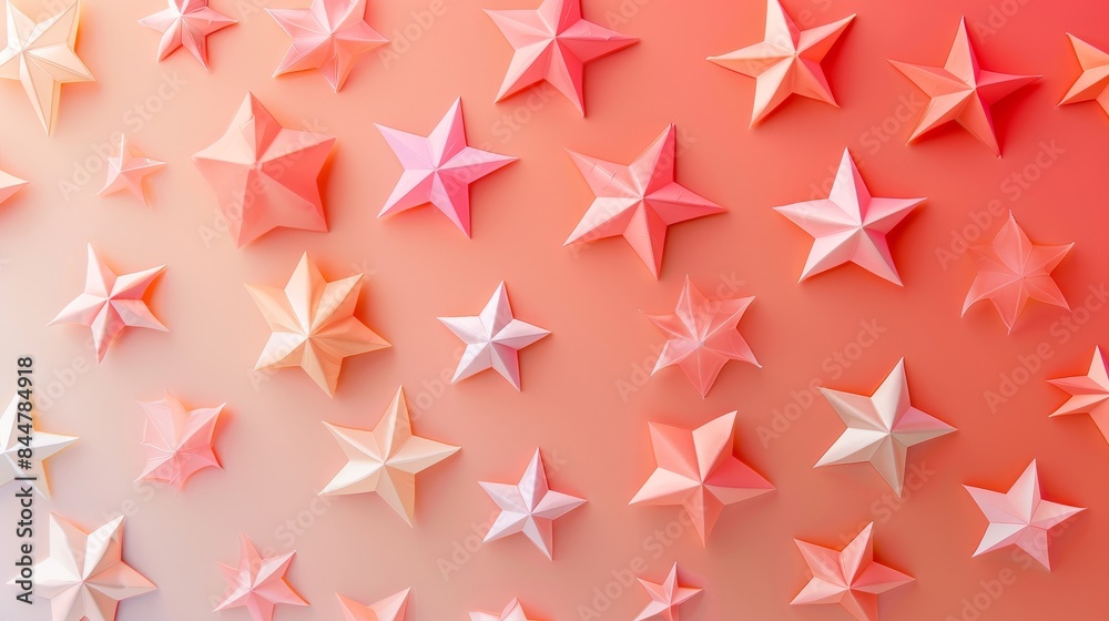 A pink background with many stars of different sizes A pink background with many stars of different sizes
