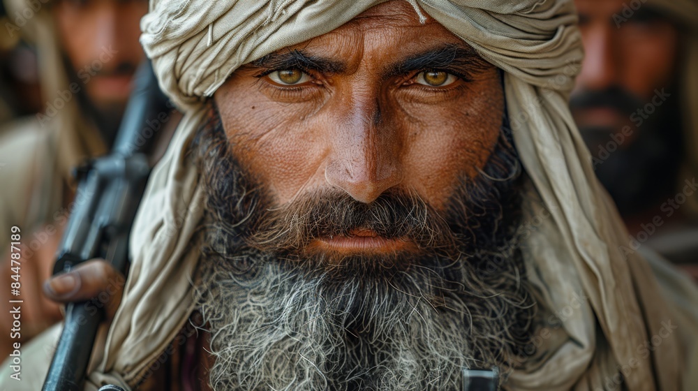 a man with a beard and turban a man with a beard and turban