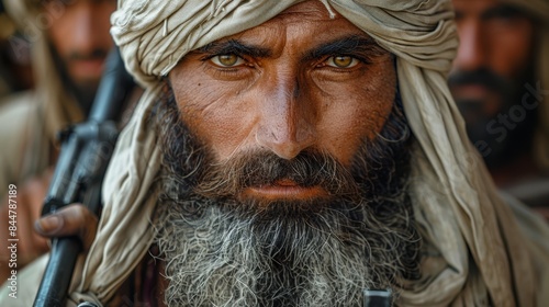 a man with a beard and turban