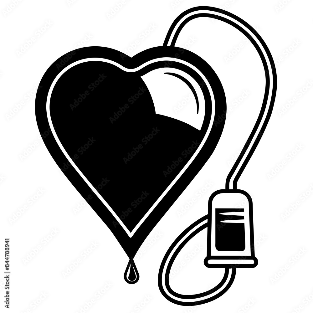 Obraz premium Blood donation icon vector illustration