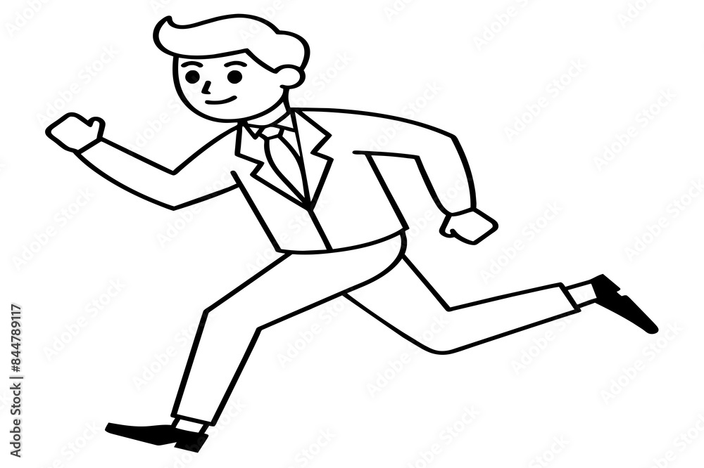 Running towards goal icon vector illustration Running towards goal icon vector illustration